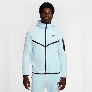 Nike Mens Tech Full-Zip Windrunner Hoodie Size Glacier Blue HV0949-474